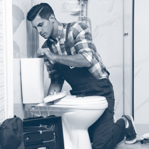 5er-Team Sanitärinstallateure